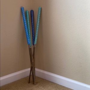 4 pack outdoor bug repelling candles/lemon scented